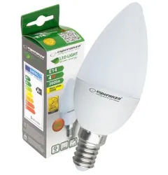 Żarówka LED Esperanza C37 E14 4W AC230V ciepły biały