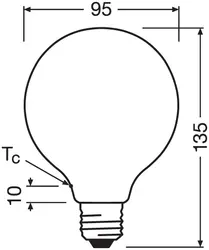 Żarówka LED filament ściemnialna E27 OSRAM 11W 40000K barwa neutralna