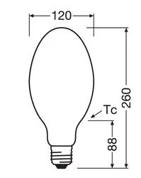Żarówka LED uliczna E40 LEDVANCE 60W 4000K barwa neutralna IP65