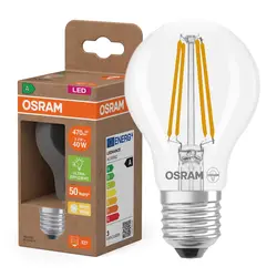 Żarówka LED ultra oszczędna filament E27 OSRAM 2.2W 2700K barwa ciepła