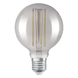 Żarówka retro LED ozdobna filament dymiona ściemnialna 11W E27 1800K ciepło biała OSRAM Vintage 1906