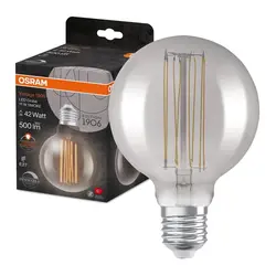 Żarówka retro LED ozdobna filament dymiona ściemnialna 11W E27 1800K ciepło biała OSRAM Vintage 1906
