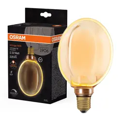Żarówka retro LED ozdobna ściemnialna kula 4W E27 1800K ciepło biała OSRAM Vintage 1906