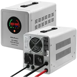 Zasilacz awaryjny do C.O. Qoltec Pure Sine Wave UPS 1000VA 700W Stała faza