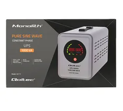 Zasilacz awaryjny do C.O. Qoltec Pure Sine Wave UPS 1000VA 700W Stała faza