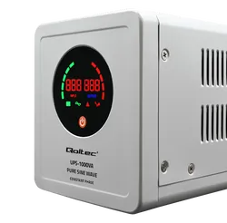Zasilacz awaryjny do C.O. Qoltec Pure Sine Wave UPS 1000VA 700W Stała faza