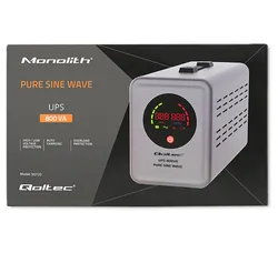 Zasilacz awaryjny do C.O. Qoltec Pure Sine Wave UPS 800VA 560W