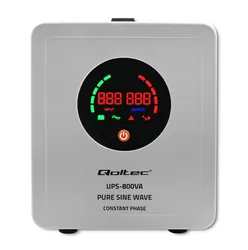 Zasilacz awaryjny do C.O. Qoltec Pure Sine Wave UPS 800VA 560W Stała faza