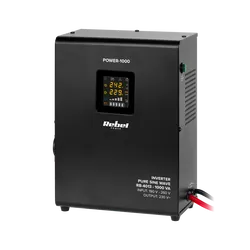 Zasilacz awaryjny naścienny Rebel POWER-1000 z funkcją ładowania 12V 230V 1000VA/700W CZYSTY SINUS