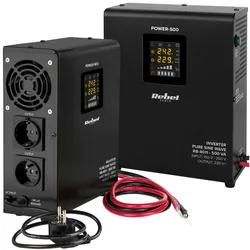 Zasilacz awaryjny naścienny Rebel POWER-500 z funkcją ładowania 12V 230V 500VA/300W CZYSTY SINUS
