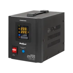 Zasilacz awaryjny Rebel POWER-800 z funkcją ładowania 12V 230V 800VA/500W CZYSTY SINUS
