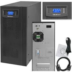 Zasilacz awaryjny UPS On-line Qoltec Pure Sine Wave 6kVA 4.8kW LCD USB   program