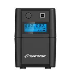 Zasilacz awaryjny UPS PowerWalker VI 850 SE LCD LINE-INTERACTIVE 850VA 2x 230V PL RJ11 IN/OUT USB