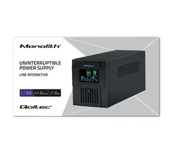 Zasilacz awaryjny UPS Qoltec Monolith 2000VA 1200W LCD USB   program