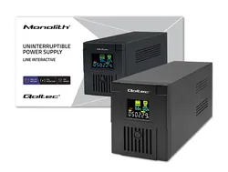 Zasilacz awaryjny UPS Qoltec Monolith 2000VA 1200W LCD USB   program