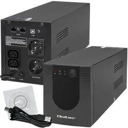 Zasilacz awaryjny UPS Qoltec Monolith 2000VA 1200W USB   program