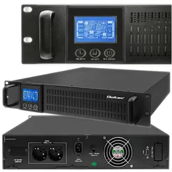 Zasilacz awaryjny UPS RACK Qoltec 1KVA 800W On-line LCD SINUS   soft