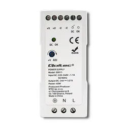Zasilacz na szynę DIN SLIM 24V 40W 1.67A