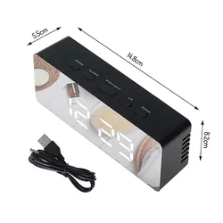 Zegar budzik LED z termometrem Adler AD 1189b - czarny