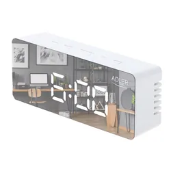 Zegar budzik LED z termometrem Adler AD 1189w - biały