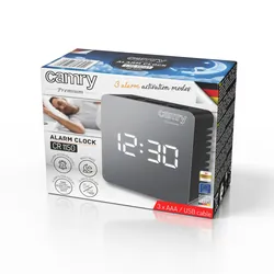 Zegar budzik LED z termometrem Camry CR 1150b - czarny