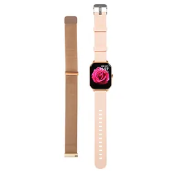 Zegarek damski smartwatch BLOW X16 z funkcją rozmowy różowy   dodatkowy pasek