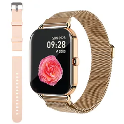 Zegarek damski smartwatch BLOW X16 z funkcją rozmowy różowy   dodatkowy pasek