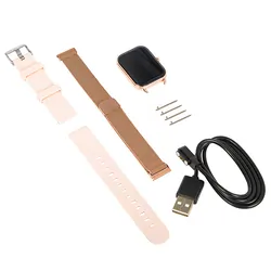 Zegarek damski smartwatch BLOW X16 z funkcją rozmowy różowy   dodatkowy pasek