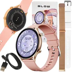 Zegarek damski smartwatch BLOW X19 z funkcją rozmowy 3 paski w zestawie