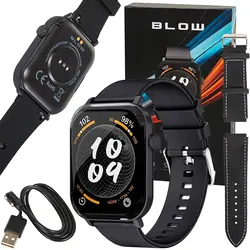 Zegarek smartwatch BLOW X18 z funkcją rozmowy czarny   dodatkowy pasek