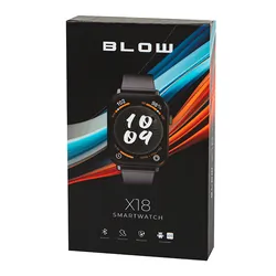 Zegarek smartwatch BLOW X18 z funkcją rozmowy czarny   dodatkowy pasek