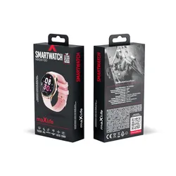 Zegarek smartwatch Maxlife MXSW-100 różowo-złoty