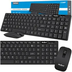 Zestaw bezprzewodowy klawiatura   mysz 2,4GHz Rebel WS300