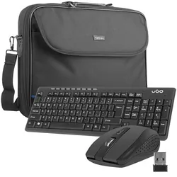 Zestaw bezprzewodowy UGO ETNA CW110 US klawiatura   mysz 2.4GHZ   torba na laptopa NATEC IMPALA 15.6"