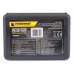 Zestaw bitów torx imbus końcówki do wkrętarki Powermat PM-ZB-100