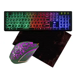 Zestaw gamingowy klawiatura ART SLIM AK-20 podświetlana mysz mata