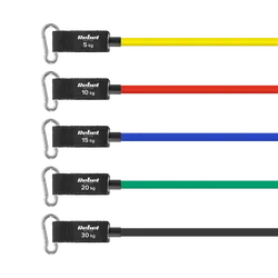 Zestaw gum oporowych do ćwiczeń - Power Tube Set, 5 gum 5-30 kg REBEL ACTIVE