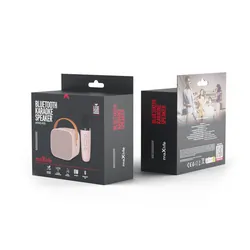 Zestaw karaoke Bluetooth Maxlife MXKS-100 - różowy