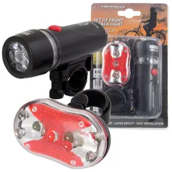Zestaw lampka rowerowa LED na przód i tył Esperanza ALPHECCA