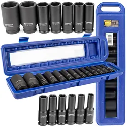 Zestaw nasadek udarowych 10-32 1/2'' Powermat PM-ZNU-13-0.5T 13 sztuk