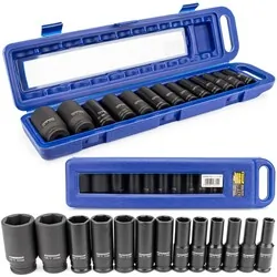 Zestaw nasadek udarowych 10-32 1/2'' Powermat PM-ZNU-13-0.5T 13 sztuk