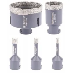 Zestaw otwornic koronek otwornica diamentowa M14 Powermat PM-ZOD-6T 5 sztuk   walizka