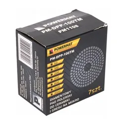 Zestaw tarcz diamentowych Powermat PM-DPP-100TM do szlifowania gresu na mokro