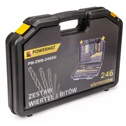 Zestaw wierteł 246 elementów Powermat PM-ZWB-246SU