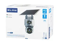 Zewnętrzna kamera BLOW 4G PTZ 4MP H-396-AOV DualLens   panel solarny