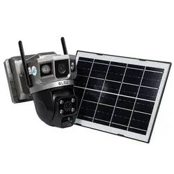 Zewnętrzna kamera BLOW 4G PTZ 4MP H-396-AOV DualLens z akumulatorem   panel solarny