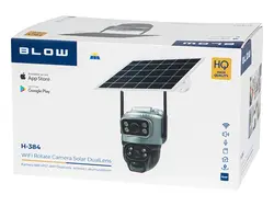 Zewnętrzna kamera BLOW WiFi PTZ 4MP H-384 DualLens   panel solarny