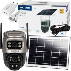 Zewnętrzna kamera BLOW WiFi PTZ 4MP H-384 DualLens   panel solarny