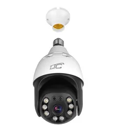 Zewnętrzna kamera obrotowa żarówka E27 Wi-Fi LTC VISION KAM35 5 Mpix