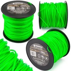 Żyłka do głowicy kosy spalinowej Powermat 2,4mm x 100m 5-kątna